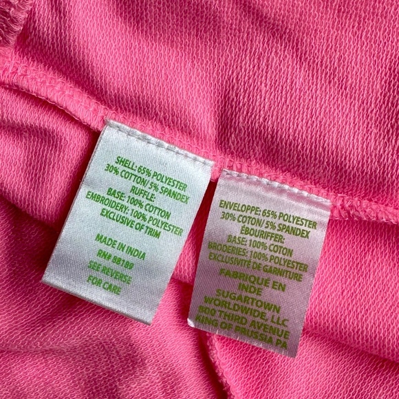 Lilly Pulitzer 5" Kylar Ruffle Hem Knit Shorts in Pink Shady – Size S - Picture 5 of 15